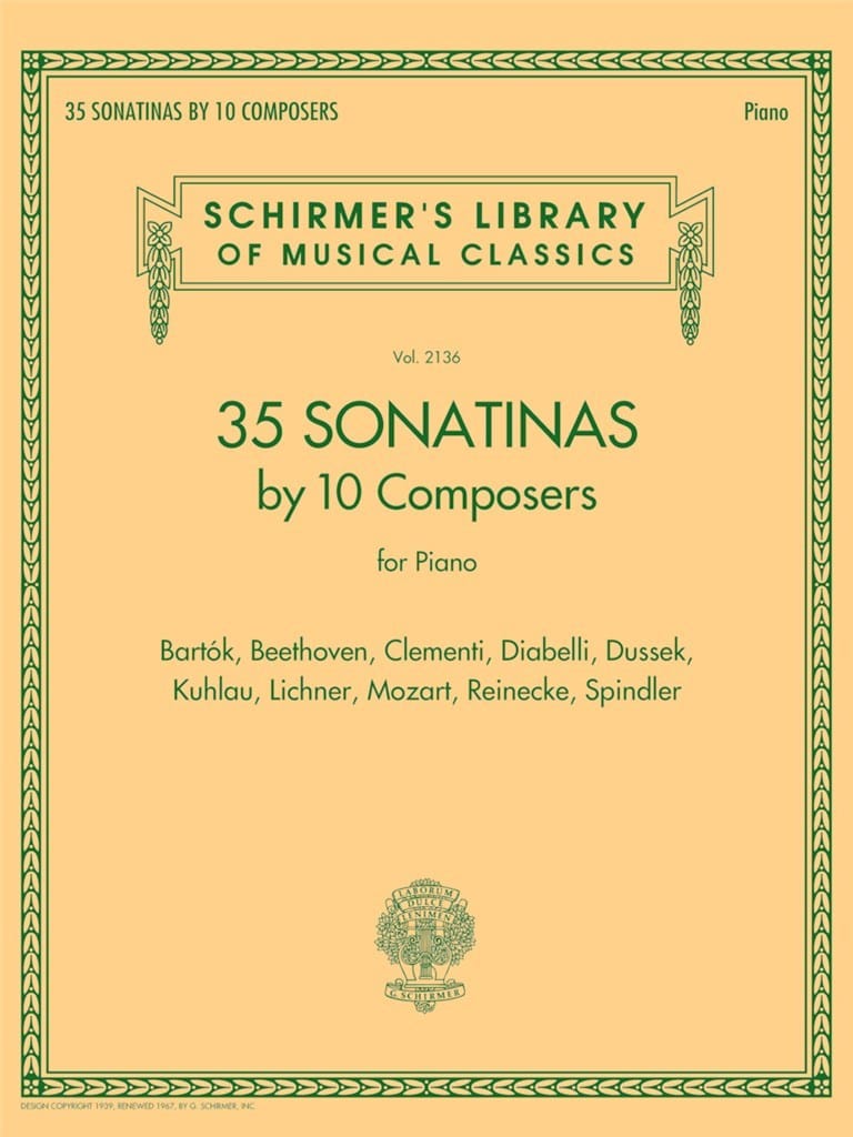 35 Sonatinas by 10 Composers for Piano 35 Sonatinas by 10 Composers for Piano Noter