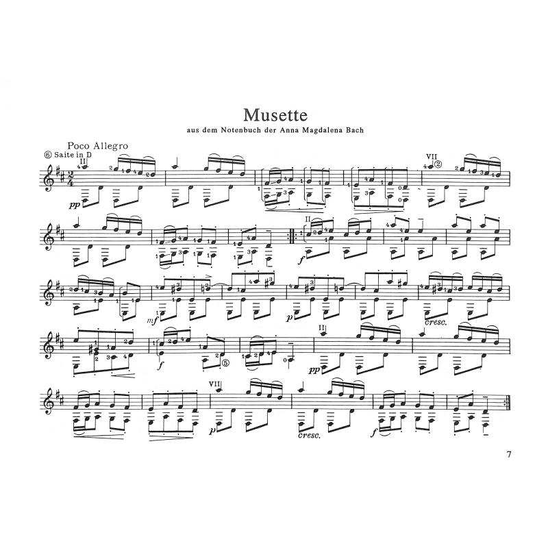 Bach Buch für die Gitarre