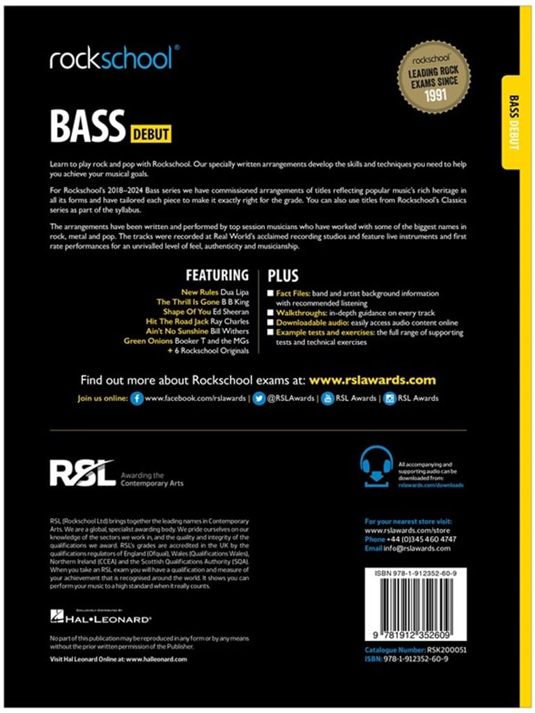 Rockschool Bass Debut (2018)