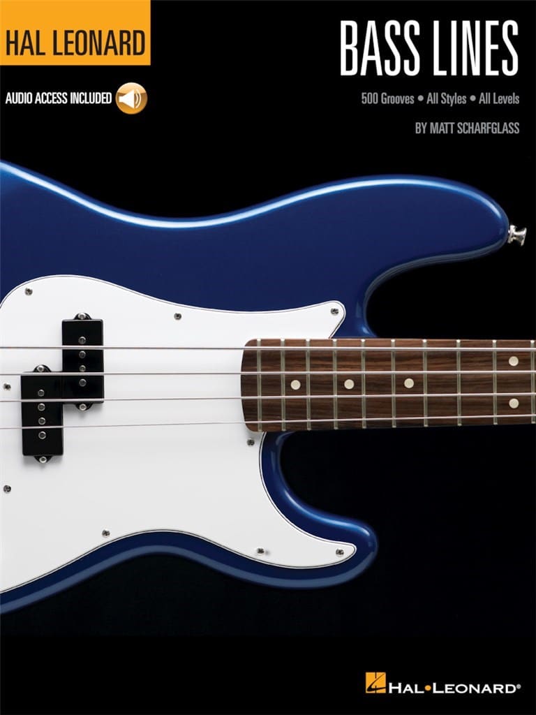 Hal Leonard Bass Method 500 Grooves - All Styles - All Levels (bok + online audio access)
