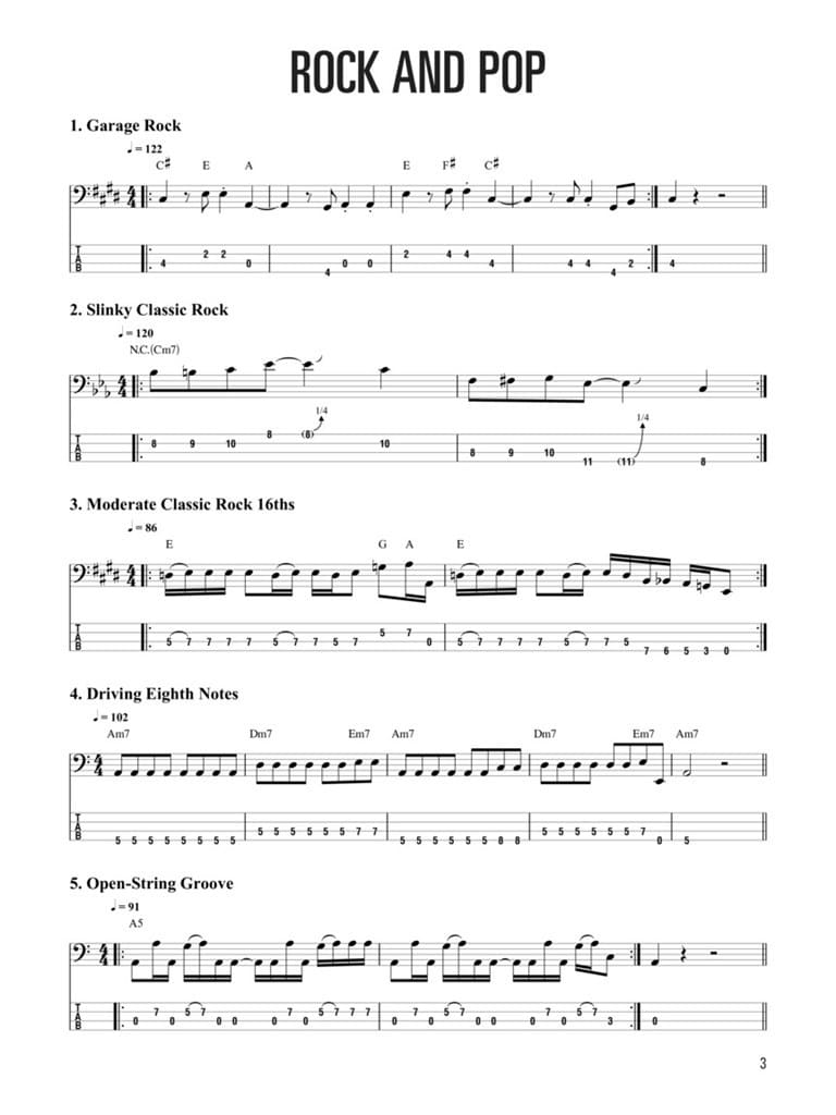 Hal Leonard Bass Method 500 Grooves - All Styles - All Levels (bok + online audio access)
