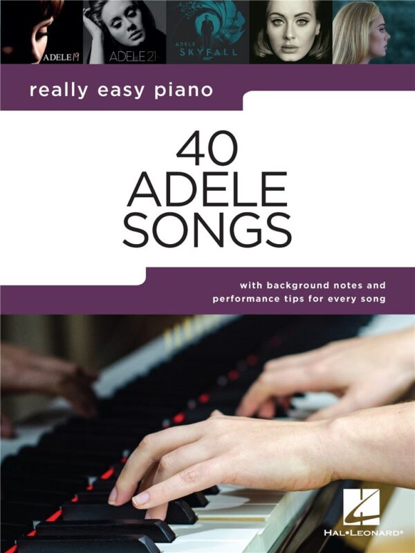 Really Easy Piano: 40 Adele Songs Artister (easy piano)