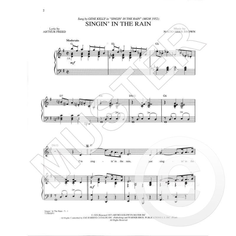 Brown, Nacio Herb: Singin’ in the rain Brown, Nacio Herb: Singin’ in the rain Film/Musikal/Spelmusik (Separatnot)