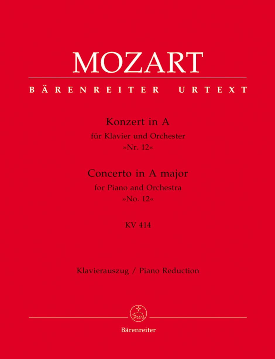 Mozart, Wolfgang Amadeus, Concerto for Piano and Orchestra no. 12 in A major K. 414 (urtext) Mozart, Wolfgang Amadeus, Concerto for Piano and Orchestra no. 12 in A major K. 414 (urtext) Piano Klassisk repertoar