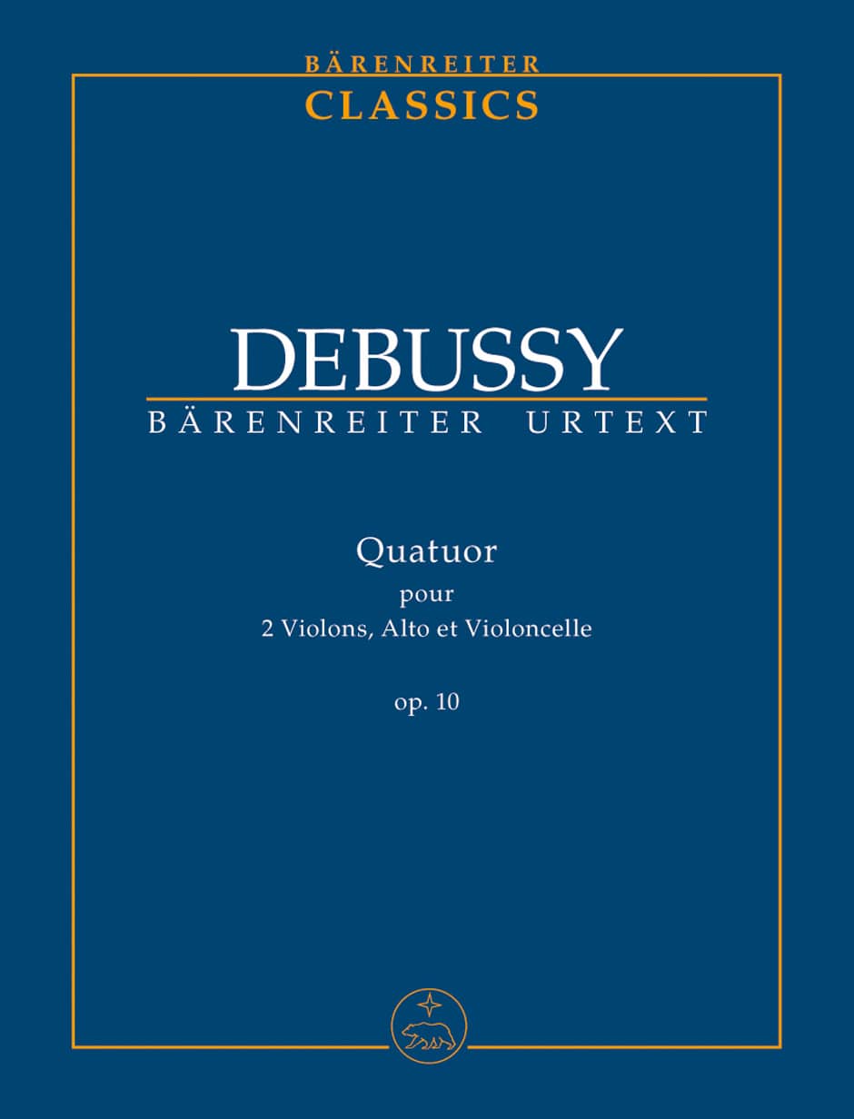 Debussy, Claude: Quartet for 2 Violins, Viola and Violoncello op. 10 (Studipartitur, Urtext)
