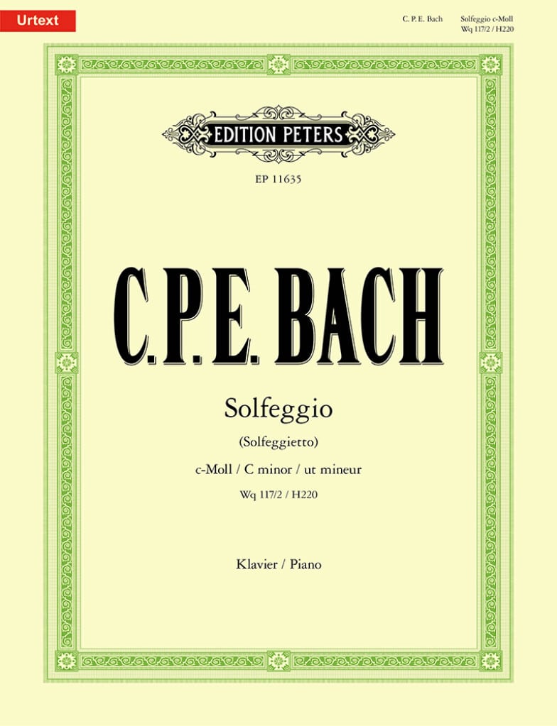 Bach, C.P.E: Solfeggio (Solfeggietto) Wq 117/2 / H220 (solopiano)