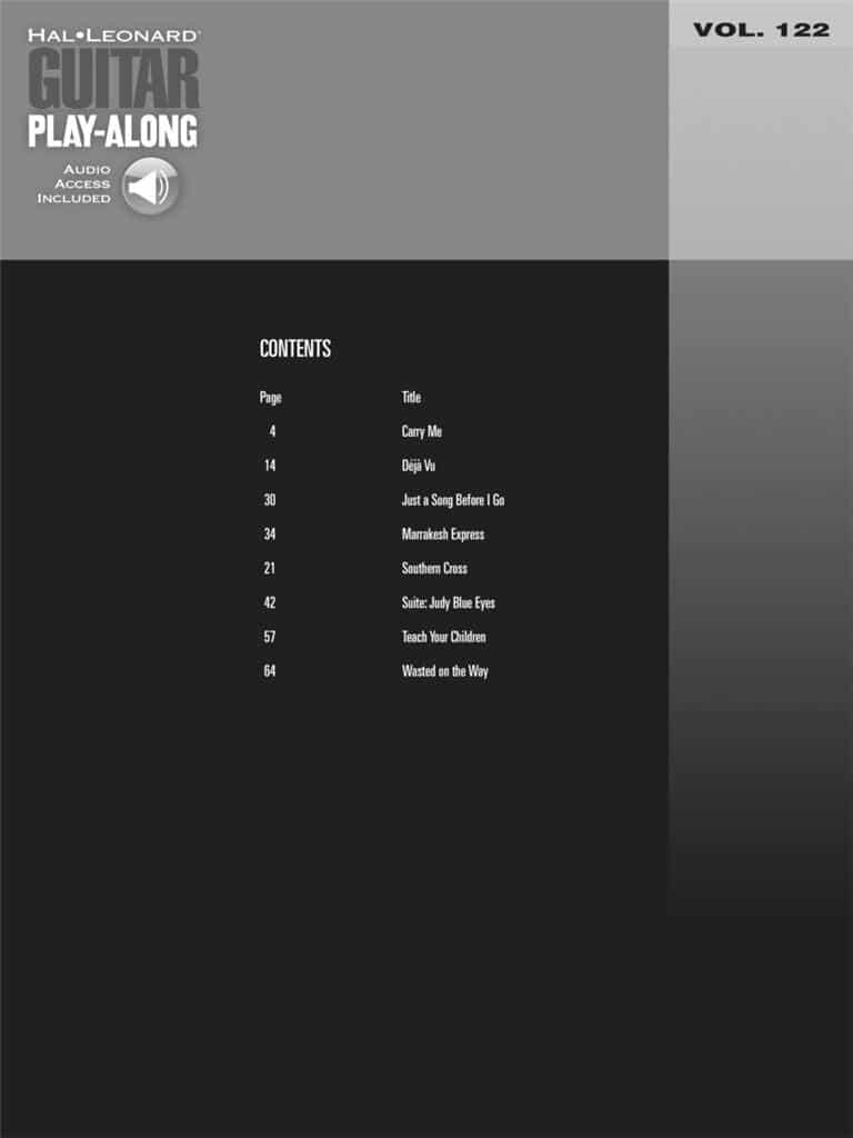Hal Leonard Guitar Play-Along Vol. 122: Crosby, Stills & Nash (bok – online audio access) Hal Leonard Guitar Play-Along Vol. 122: Crosby, Stills & Nash (bok – online audio access) Gitarr