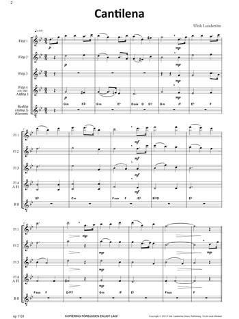 Lundström, Ulrik (arr): Musik för flöjtensemble 3