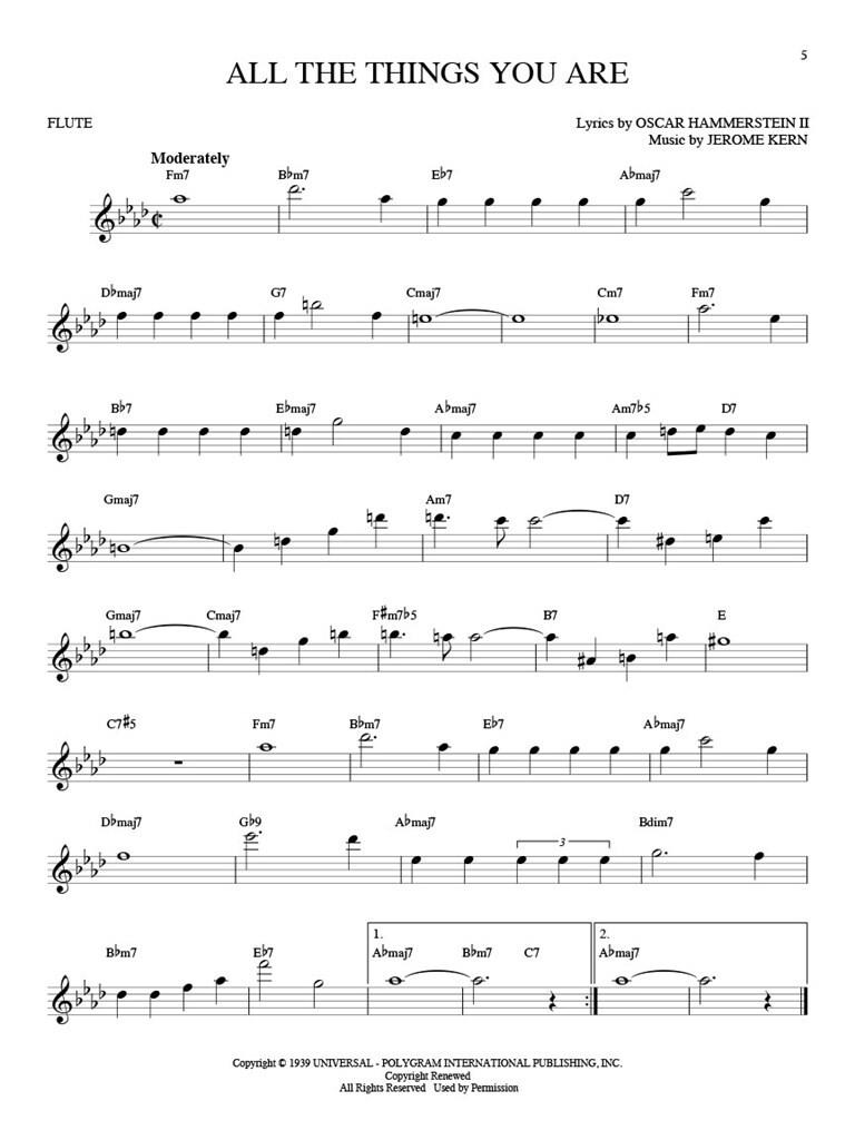 101 Jazz Songs for Violin (Melodi och ackordanalys)