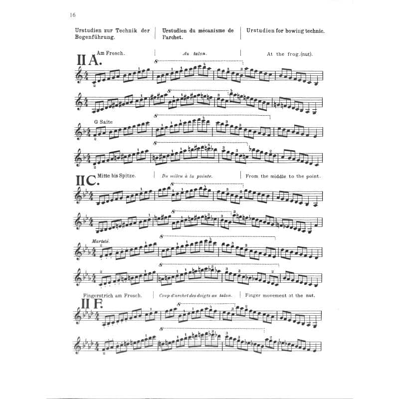 Carl Flesch: Urstudien für Violine