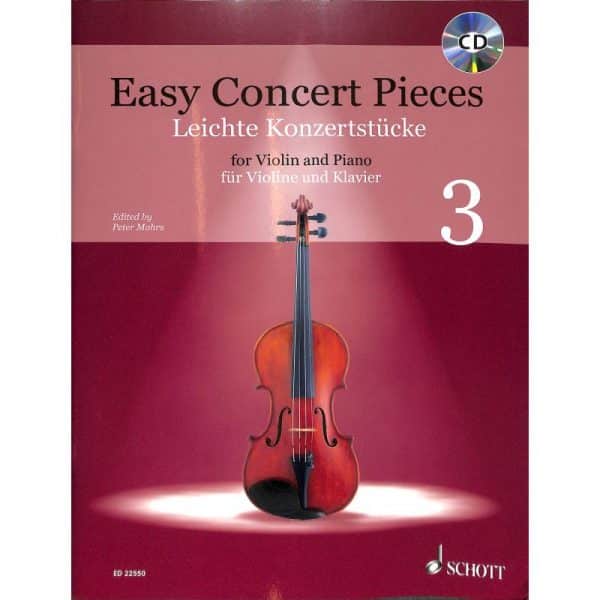 Easy Concert Pieces 16 Famous Pieces from 4 Centuries for Violin and Piano (Bok + CD) Noter
