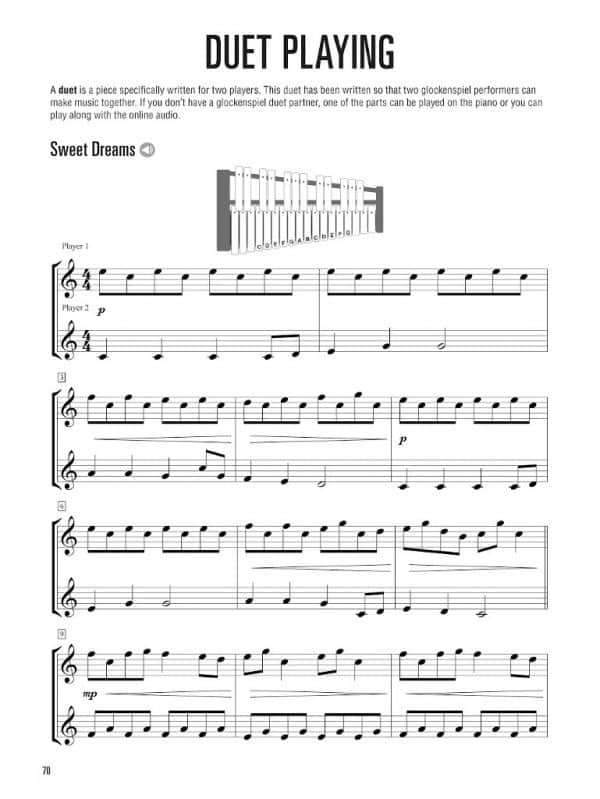 Hal Leonard Glockenspiel Method (EU Edition) (Bok + online video and audio access) Noter