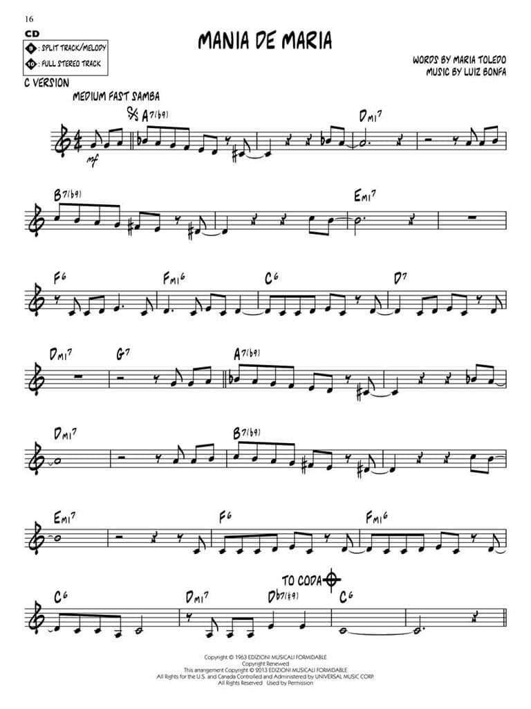 Hal Leonard Jazz Play-Along Vol. 147: Samba Hal Leonard Jazz Play-Along Vol. 147: Samba Jazz Playalong/Aebersold