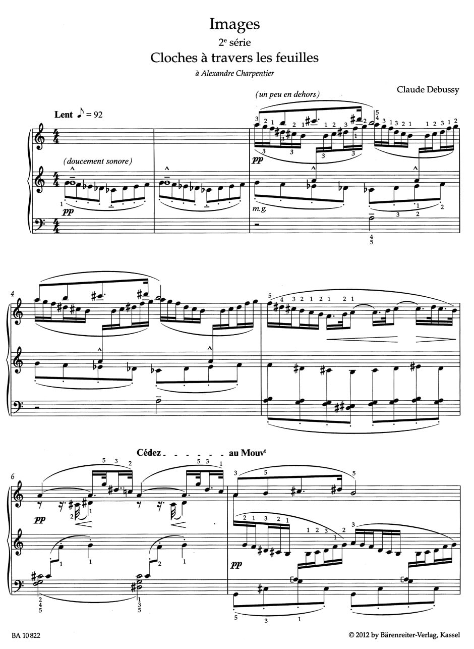 Debussy, Claude: Images 2nd series (urtext)