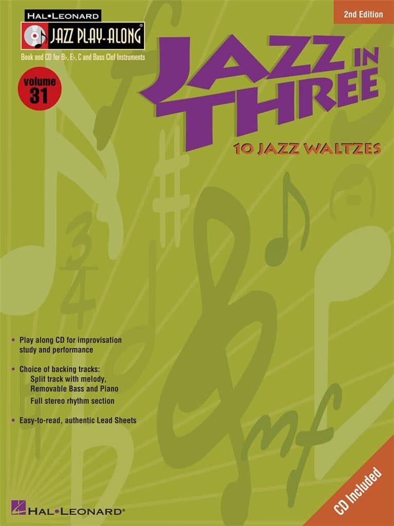 Hal Leonard Jazz Play-Along Volume 31: Jazz in Three - Second Edition (Bok + CD)