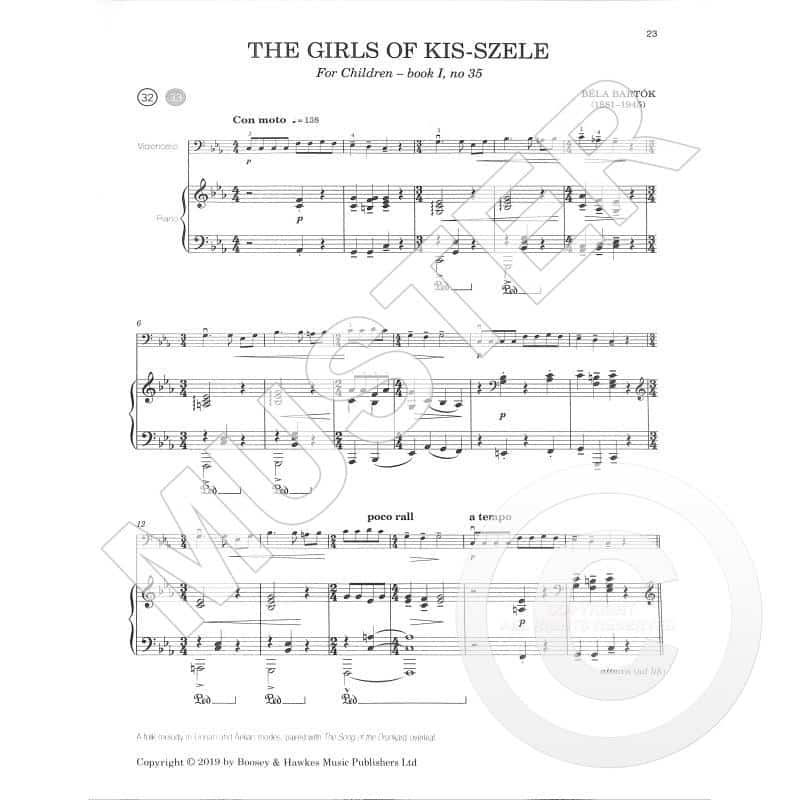 Bartók for Cello - Stylish arrangements of selected highlights from the leading 20th century composer