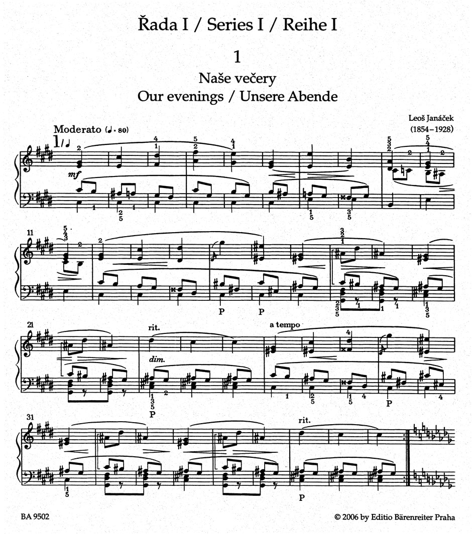 Janácek, Leoš: On an Overgrown Path for piano (urtext) Janácek, Leoš: On an Overgrown Path for piano (urtext) Noter