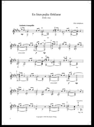 Olle Adolphson/Mats Bergström: Fyra stycken för gitarr