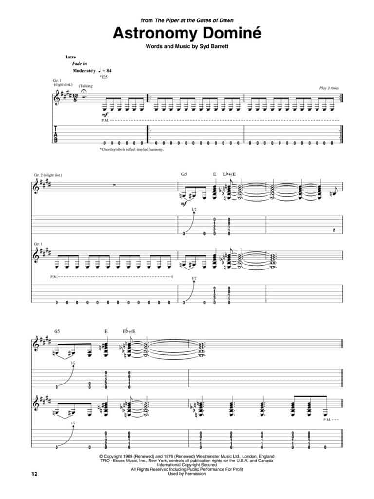 Guitar Recorded Versions: Pink Floyd - Guitar Anthology