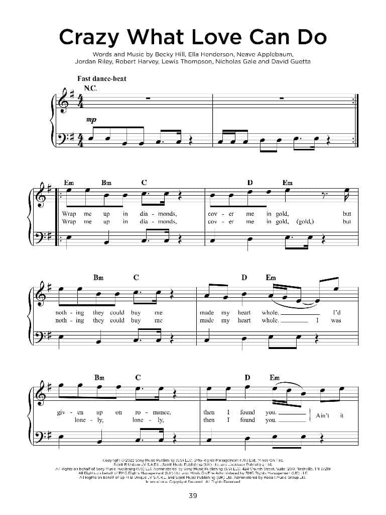 Top Hits of 2022 (easy piano)