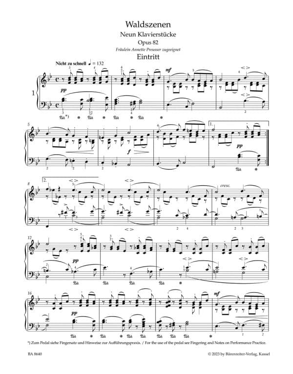 Schumann, Robert: Selected Piano Pieces (urtext, 100 years of Bärenreiter Jubilee edition) Noter