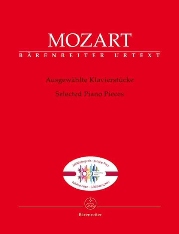 Mozart, Wolfgang Amadeus: Selected Piano Pieces(urtext, 100 years of Bärenreiter Jubilee edition) Noter