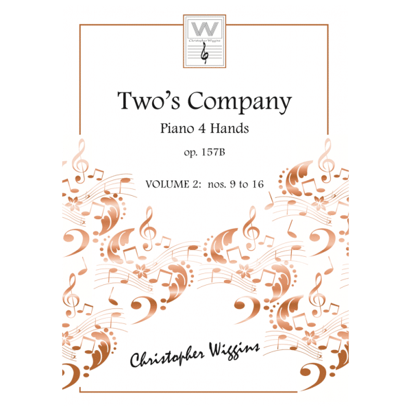 Christopher D. Wiggins: Two’s Company Op. 157B Vol. 2 (fyrhändigt piano) Noter