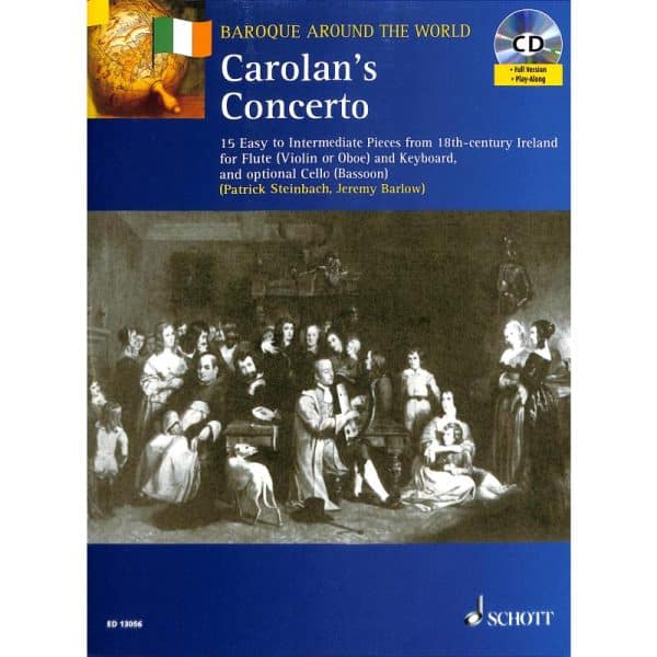 Baroque Around The World: Carolan’s Concerto 15 Easy to Intermediate Pieces from 18th-century Ireland (Bok + CD) Flexibel ensemble