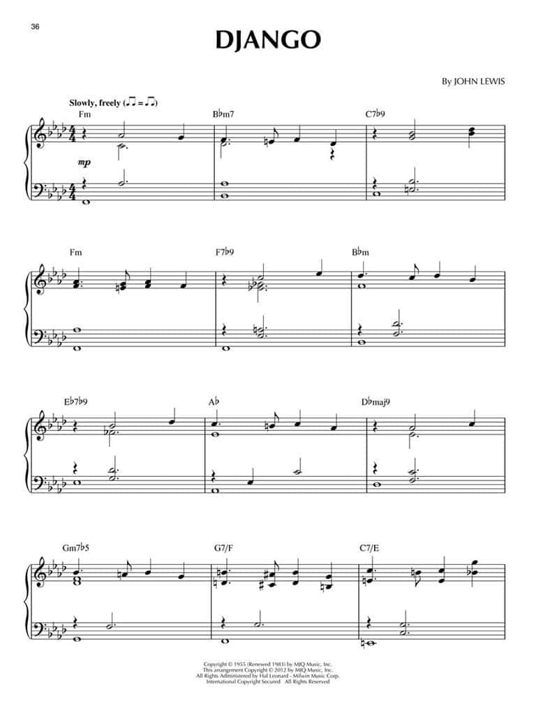 Jazz Piano Solos vol. 18: Modern Jazz Quartet
